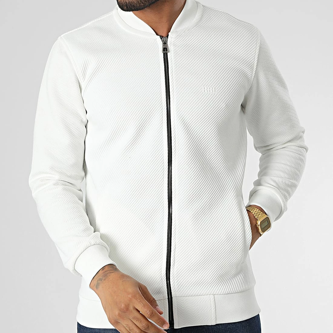 Remise ⭐ Veste Zippée RBL6308 Blanc de Classic Series 🛒 3 Remise ⭐ Veste Zippée RBL6308 Blanc de Classic Series 🛒