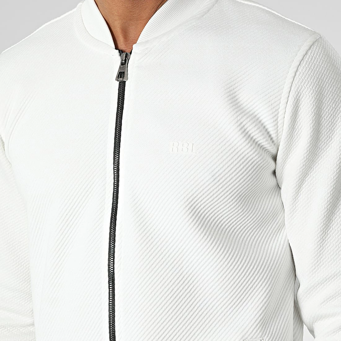 Remise ⭐ Veste Zippée RBL6308 Blanc de Classic Series 🛒 4 Remise ⭐ Veste Zippée RBL6308 Blanc de Classic Series 🛒 – Image 2