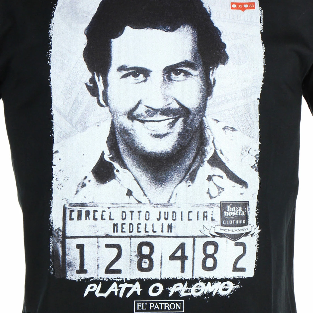 Meilleur prix ⭐ Tee 👕 Shirt El Patron Noir de Classic Series 💯 4 Meilleur prix ⭐ Tee 👕 Shirt El Patron Noir de Classic Series 💯 – Image 2