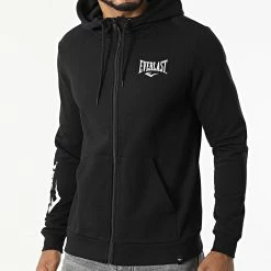 De gros ⭐ Sweat Capuche Zippé Sulphur Noir de Classic Series 💯