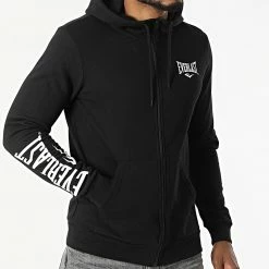 De gros ⭐ Sweat Capuche Zippé Sulphur Noir de Classic Series 💯 -Classic Series Soldes everlast 298510 879460 60 8 20220119T151138 03