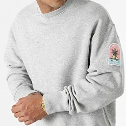 Coupon 👍 Sweat Crewneck Cali Gris Chiné de Classic Series 😀