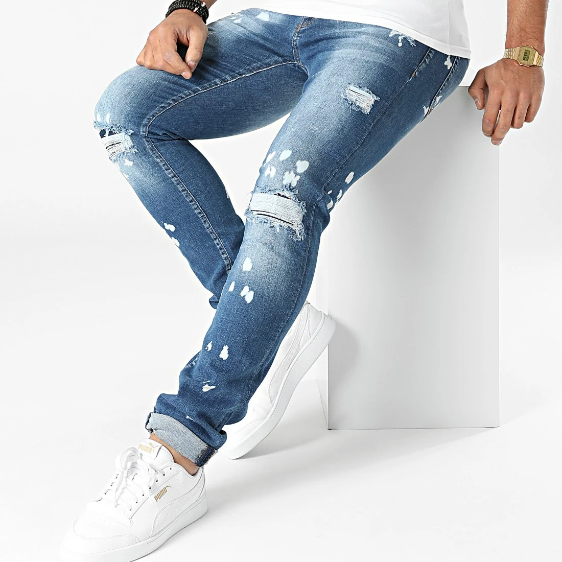 Acheter ✨ Jean Slim 2932 Bleu Denim de Classic Series 👍 5 Acheter ✨ Jean Slim 2932 Bleu Denim de Classic Series 👍 – Image 3