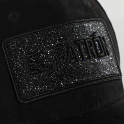 Meilleure vente 😀 Casquette El Patron Plaque Noir Noir de Classic Series 👍 -Classic Series Soldes lacrim 229640 PTRN1 FULL BLACK 20200908T163721 02