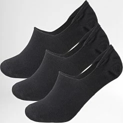 Le moins cher 🔔 Lot De 3 Paires De Chaussettes Invisibles 001 Noir de Classic Series ⭐