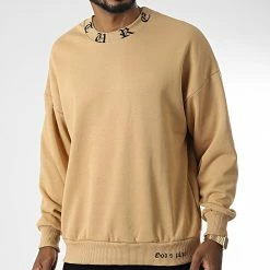 De gros ⌛ Sweat Crewneck 22-K030 Beige de Classic Series 🎉 -Classic Series Soldes none 345957 22 K030 TAN 20221031T151056 03