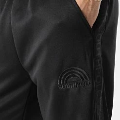 Tout neuf 🥰 Pantalon Jogging A Bandes SP078 Noir de Classic Series 😀 -Classic Series Soldes south pole 288446 SP078 BLACK 20220218T143332 02