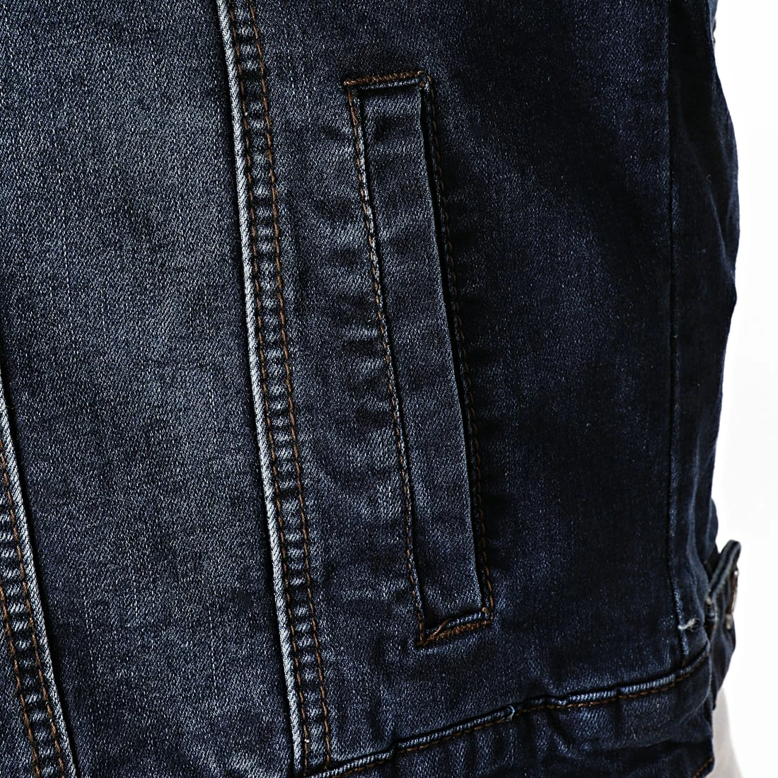 Acheter 🔥 Veste Jean Col Mouton 66123 Bleu Denim de Classic Series ❤️ 6 Acheter 🔥 Veste Jean Col Mouton 66123 Bleu Denim de Classic Series ❤️ – Image 4