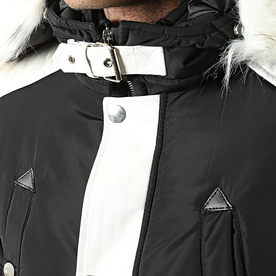 Bon marché 🌟 Parka Capuche Fourrure 79619 Noir de Classic Series 🛒 4 Bon marché 🌟 Parka Capuche Fourrure 79619 Noir de Classic Series 🛒 – Image 2