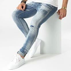Acheter 🥰 Jean Skinny 72298 Bleu Denim de Classic Series 🎁 -Classic Series Soldes terance kole 293241 72298 20211130T145841 03