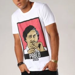 Grosses soldes ⌛ Tee 👚 Shirt Pablo Blanc de Classic Series 🎁 -Classic Series Soldes thug n swag 109417 tns ts pablo blc 20180828T154144 05